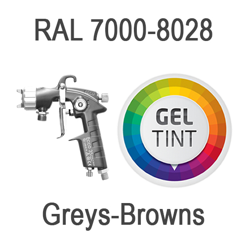 Spray Polyester Gelcoat - RAL 7000-8028